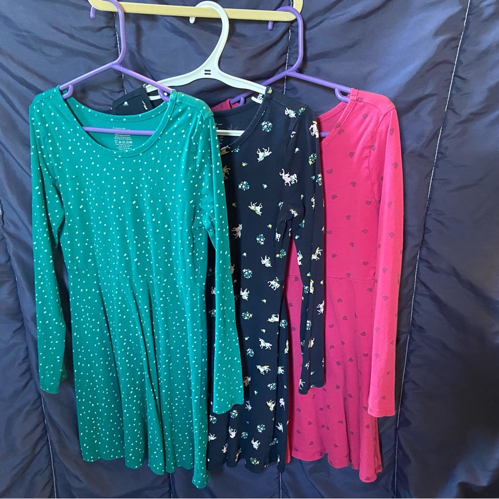 Long Sleeve 100% Cotton Dresses